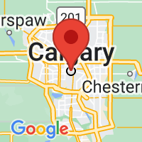 Map of Calgary, AB